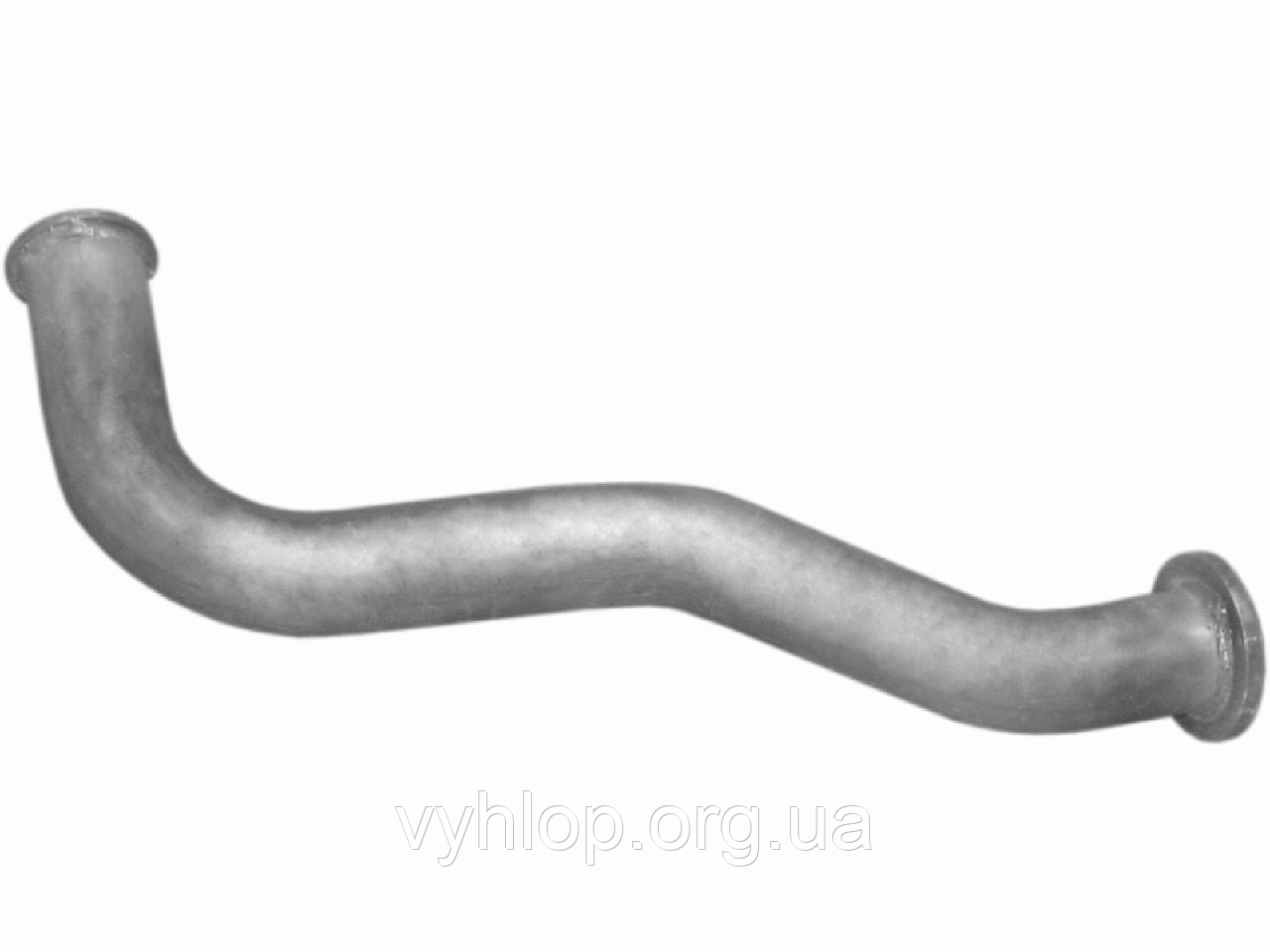 Приймальна труба ДАФ 45.150 ФА (DAF 45.150 FA) 3.9, 01- (61.10) Polmostrow алюминизированный