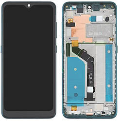 Дисплей для Nokia 6.2 / Nokia 7.2 модуль (екран і сенсор), з рамкою, оригінал Зелений