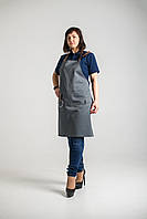 Фартух із нагрудником мод. "Акіл" (сірий)