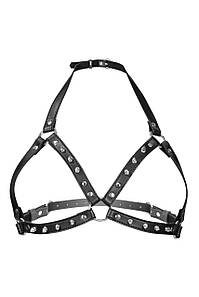 Портупея з металевими шипами Fetish Tentation Sexy Adjustable Chest Harness