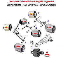 Сайлентблоки задньої підвіски Jeep Compass (MK) Patriot (Джип Компас Патріот)