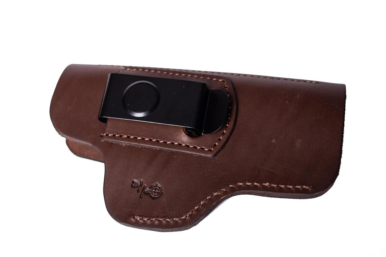 Кобура шкіряна поясна прихованого носіння Форт 19 Glock 17 коричнева