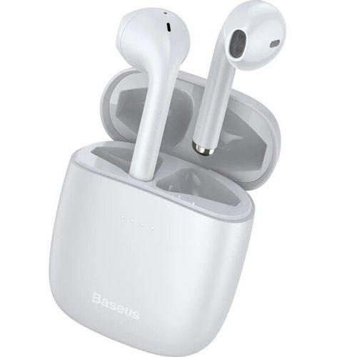 Bluetooth навушники (TWS) Baseus W04 Encok True Wireless Earphones (Білий), фото 1
