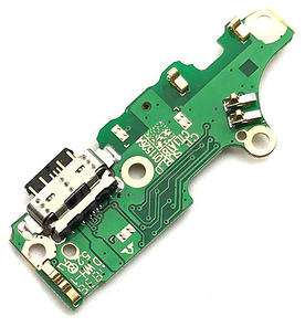 Шлейф (Flat cable) Nokia 7.1 (TA-1100) з роз'ємом зарядки, мікрофоном і компонентами (Оригінал)