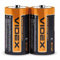 Батарейки Videx R14P C 2pcs SHRINK (солевые)