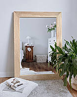 Настенное зеркало в деревянной раме HomeDeco белое 180х80