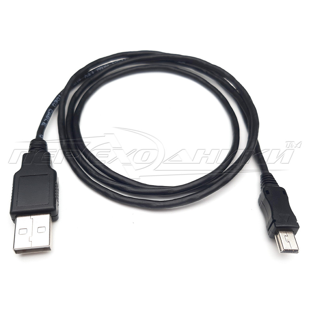 Кабель живлення USB 2.0 AM — mini USB, у екрані (добру якість)