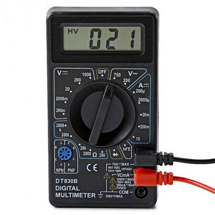 Цифровий мультиметр із дисплеєм. Digital Multimeter DT 830B, фото 2