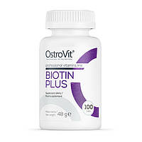 Витамины для волос, кожи и ногтей OstroVit Biotin Plus 100 tabs