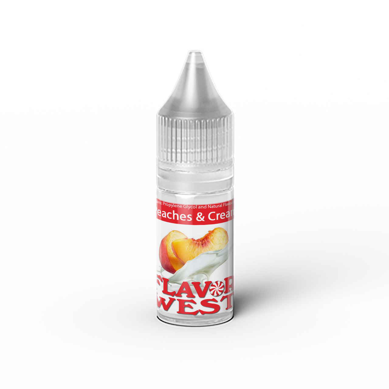 Ароматизатор FlavorWest - Peaches & Cream (Персик і крем), 10 мл