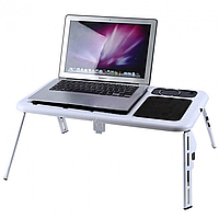 Складной столик для ноутбука с охлаждением E Table / Стол для ноутбука / Подставка для ноутбука