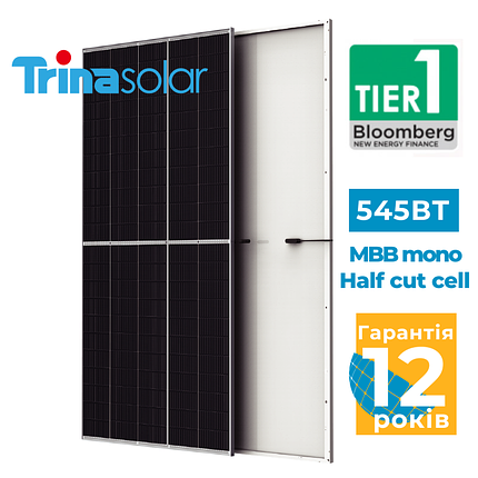 Сонячні панелі Trina Solar TSM-DE19MBB 545 Вт, фото 1