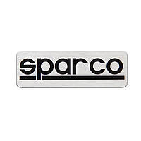 Эмблема декоративная SPARCO 3D серебро 168541