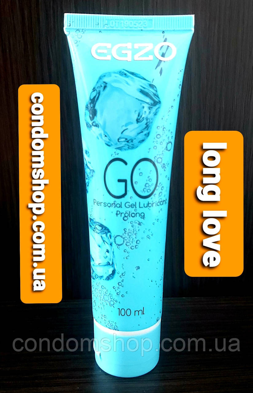 Гель-змазка лубрикант Egzo GO (LONG LOVE) 100 ml, Великобританія.