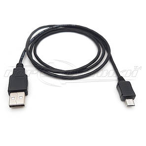 Кабель USB 2.0 — micro USB (добра якість), чорний, фото 3