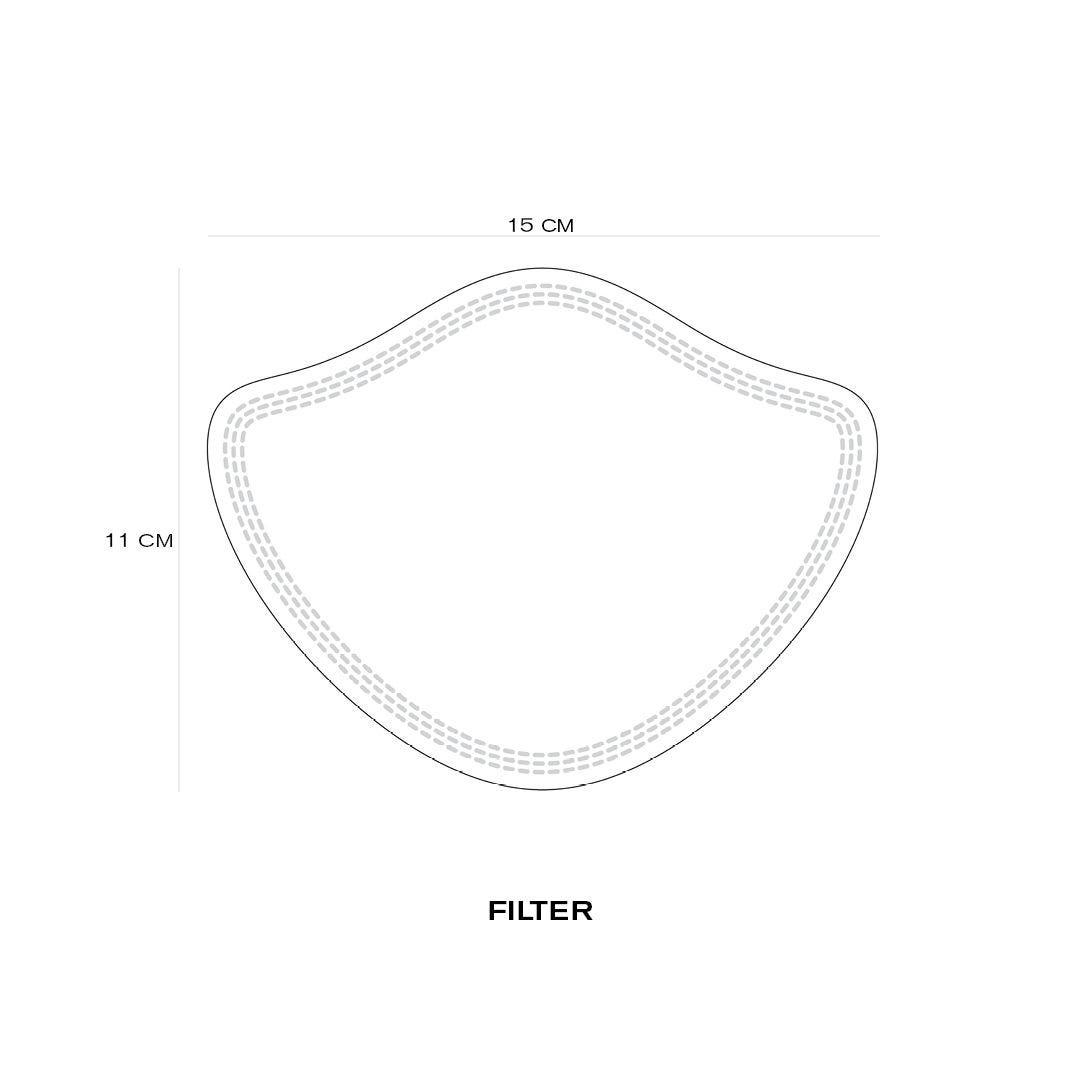 Набор XD Design P265.871 из черной текстильной маски, 5 нано-фильтров и чехла - фото 8 - id-p1421685335