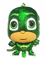 Фольгована кулька велика фігура Герой у масці зелений Грег (Гекко) 68х44см Китай