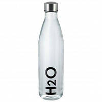 Бутылка H2O, стекло, 1 л