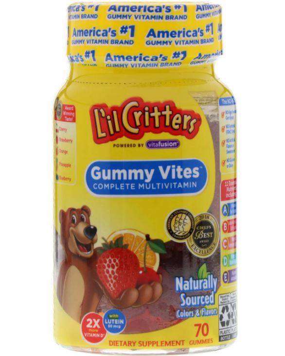 L il Critters Gummy Vites Complete Multi-Vitamin, Дитячі вітаміни (70 шт.), фото 1