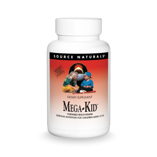Source Naturals Mega-Kid Chewable Multi-Vitamin, Дитячі вітаміни (30 шт.), фото 1