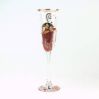Бокал для шампанского стеклянный Goebel 66-926-74-0 с репродукцией картины "Медицина" Густава Климта
