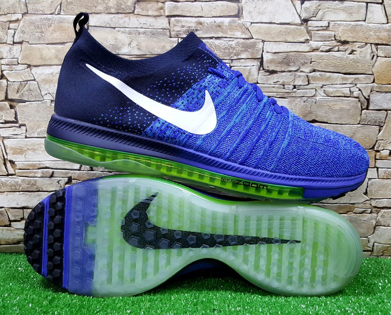 Чоловічі мокасини сітка Nike Zoom Flyknit "Blue" оригінал.р.45(29) см
