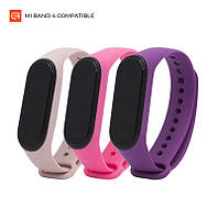 Ремешок Armorstandart для Xiaomi Mi Band 4/3 Pale Pink/Pink/Purple 3шт (ARM56668)