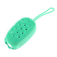 Мочалка массажная Bath Brush | Массажер силиконовый для тела Green