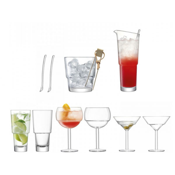 Набір для коктейлю Mixologist LSA International G1457-00-187 з 11 елементів, матеріал - кристалин, фото 1