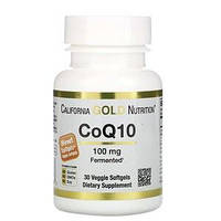 Коэнзим Q10 (CoQ10) California Gold Nutrition, 100 мг 30 капсул