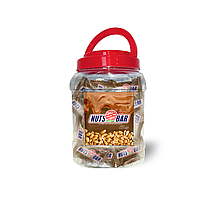 Цукерки Nuts Bar mini Power Pro з карамеллю та смаженим арахісом, глазуровані  (без додавання цукру)