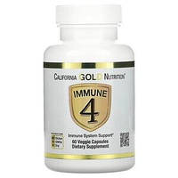 Иммун4 средство для укрепления иммунитета Immune4 California Gold Nutrition, 60 капсул