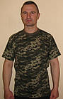 Футболка камуфльована "піксель темний" р.46