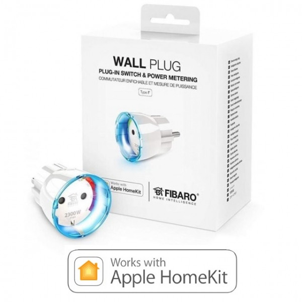 Умная розетка со счетчиком электроэнергии FIBARO Wall Plug F FGBWHWPF-102 Apple HomeKit