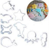 Набір кондитерських вирубок для печива та пряників Морський світ