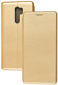 Чохол (книжка) преміум для Xiaomi Redmi Note 8 Pro  золота