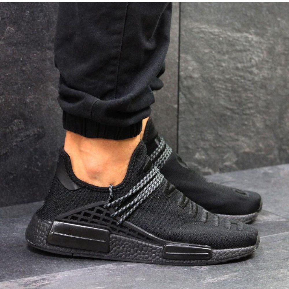 Кросівки чоловічі Adidas NMD Human Race чорні літні адідас текстильні