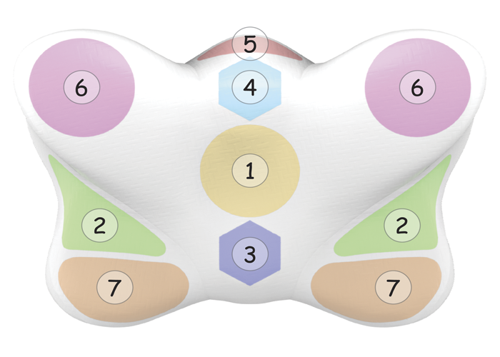 Ортопедична подушка з ефектом пам'яті від зморщок для сну 59 см*39 см*14 см Olvi "Butterfly" J2539, фото 1