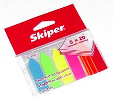 Закладки пластикові Skiper NEON SK-4988