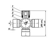 Хрестовина карданного вала КрАЗ, МАЗ, Т-150 (50х155), фото 4