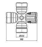 Хрестовина карданного вала ГАЗ 53 (35х98), фото 5