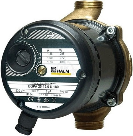 Насос циркуляційний HALM HUPA 25-10.0 U 180