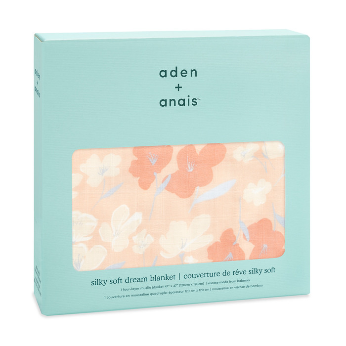 ADEN&ANAIS — Ковдра Koi pond-cherry blossoms (120х120 см)