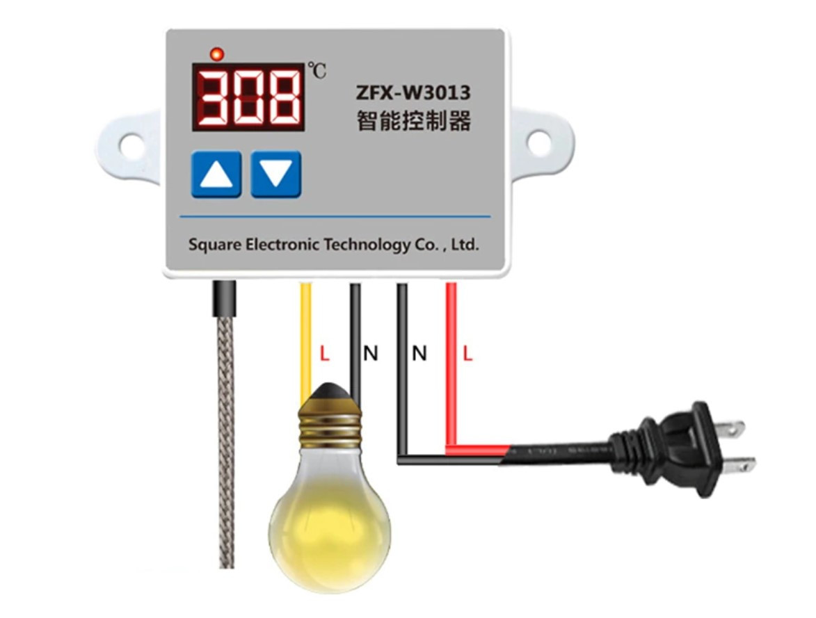 Терморегулятор ZFX-W3013 220 V темп 0 до 999°C