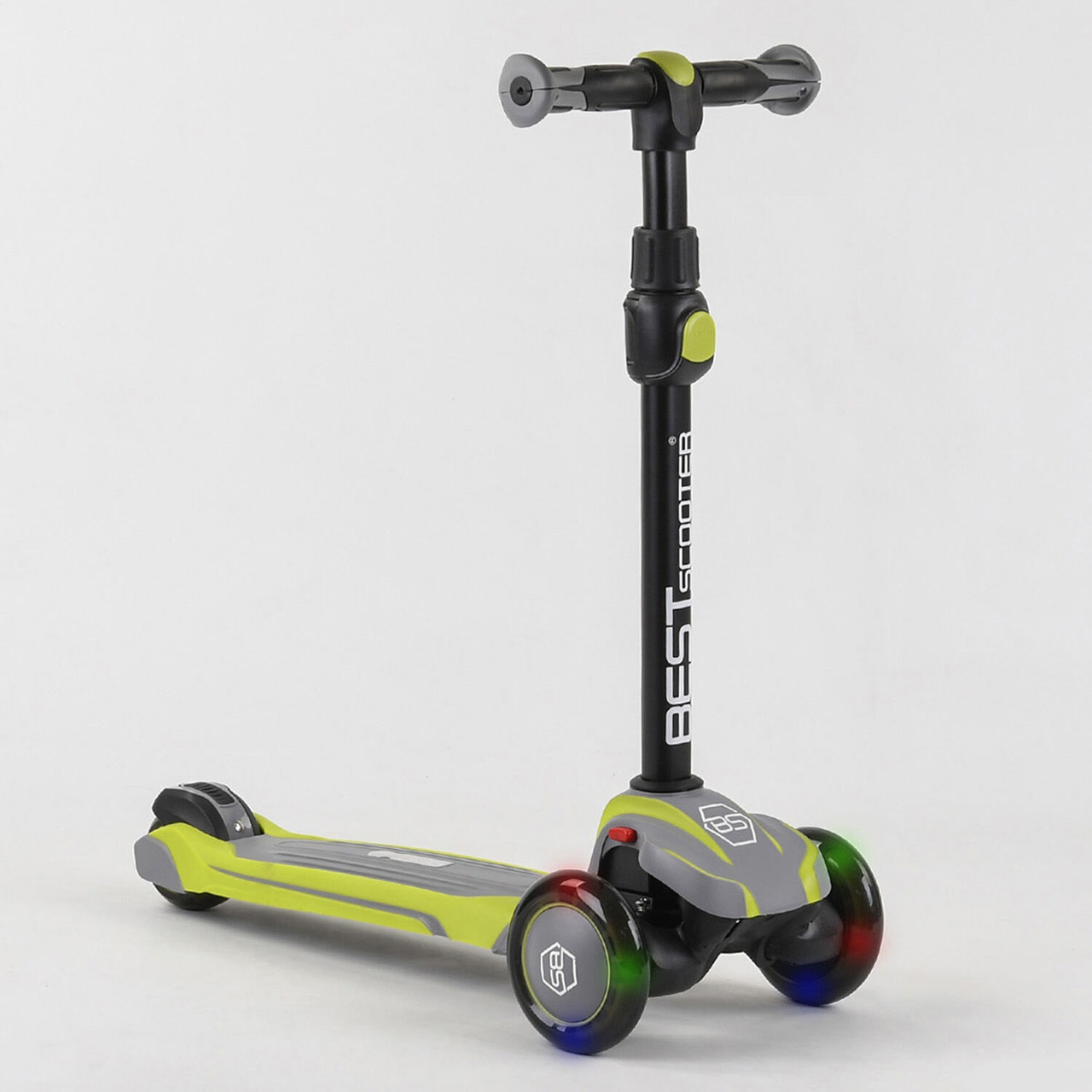 Самокат триколісний Best Scooter MX-50105, світло коліс