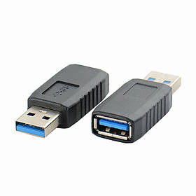 Перехідник штекер USB A — гніздо USB A, v.3.0