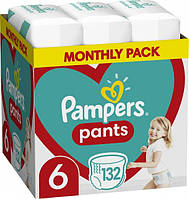 Подгузники-трусики детские Pampers Pants Extra Large 6 (16+ кг) Mega Pack,132 шт