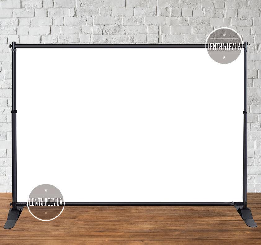 Банер 3х2м, Білий (без друку) - Фотозона (вініловий) (Без каркасу) - "Литий"