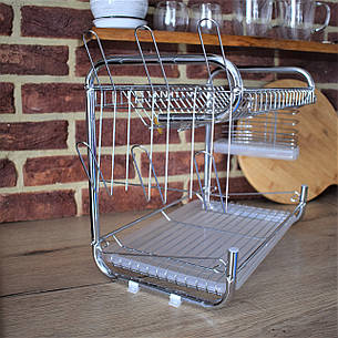 Дворівнева сушарка для посуду Edenberg EB-2108, фото 2