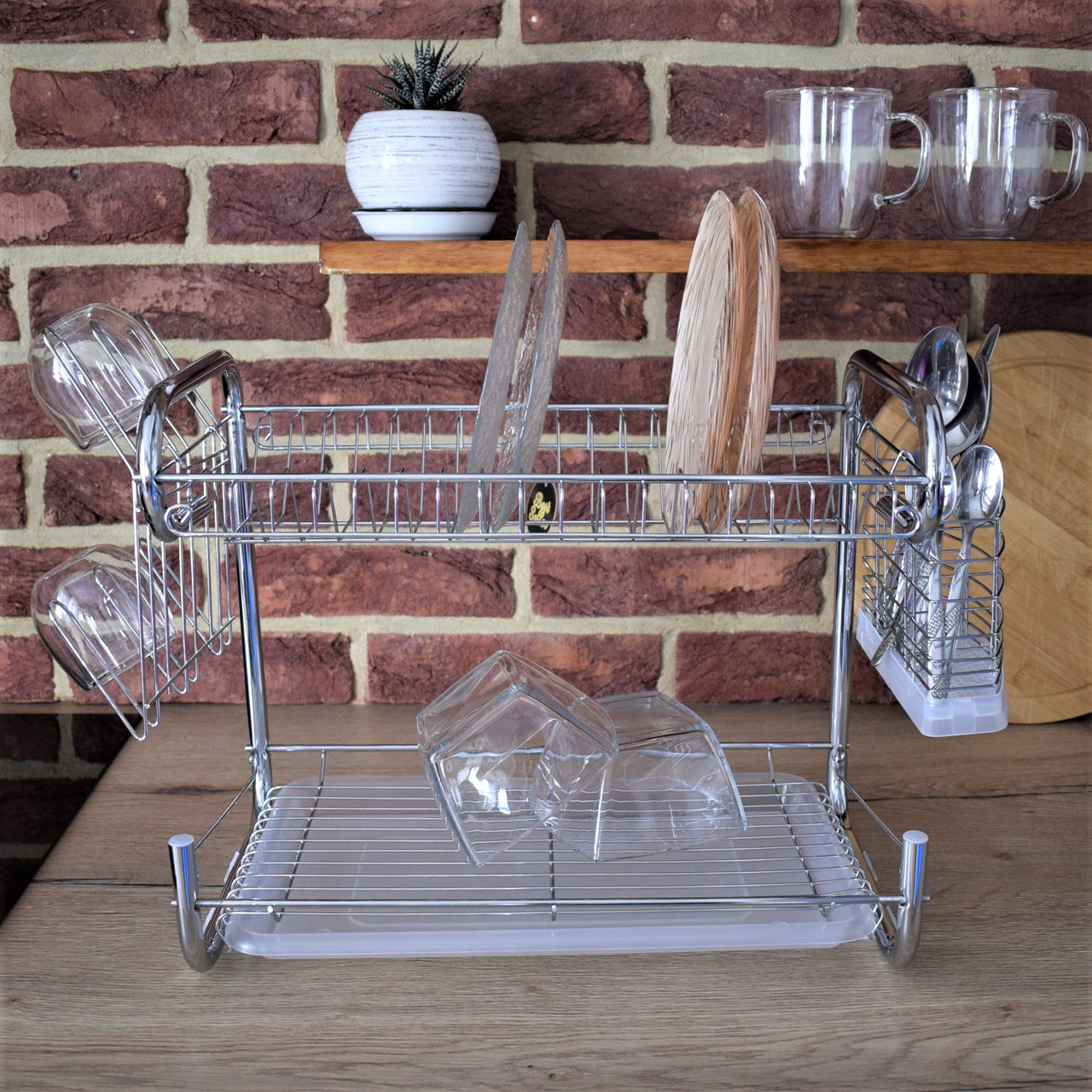 Дворівнева сушарка для посуду Edenberg EB-2108